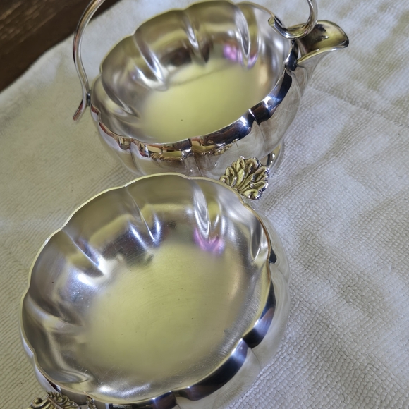 Vintage Venitian Copper Cream & Sugar Set - Picture 6 of 7